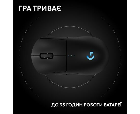 Мышка Logitech G Pro 2 Lightspeed Wireless Black (910-007295), изображение 12 Мышка Logitech G Pro 2 Lightspeed Wireless Black (910-007295), изображение 12