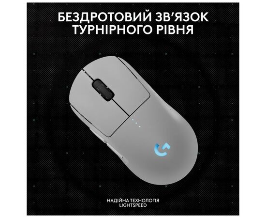 Мышка Logitech G Pro 2 Lightspeed Wireless White (910-007302), изображение 10 Мышка Logitech G Pro 2 Lightspeed Wireless White (910-007302), изображение 10