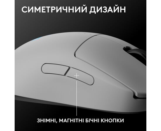 Мышка Logitech G Pro 2 Lightspeed Wireless White (910-007302), изображение 2 Мышка Logitech G Pro 2 Lightspeed Wireless White (910-007302), изображение 2
