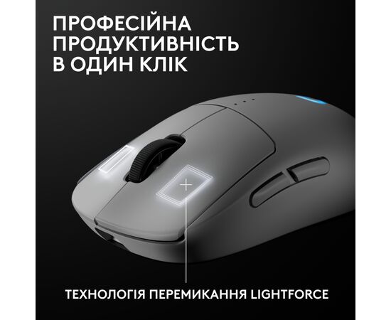 Мышка Logitech G Pro 2 Lightspeed Wireless White (910-007302), изображение 7 Мышка Logitech G Pro 2 Lightspeed Wireless White (910-007302), изображение 7