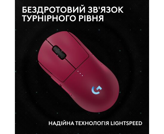 Мышка Logitech G Pro 2 Lightspeed Wireless Magenta (910-007309), изображение 5 Мышка Logitech G Pro 2 Lightspeed Wireless Magenta (910-007309), изображение 5