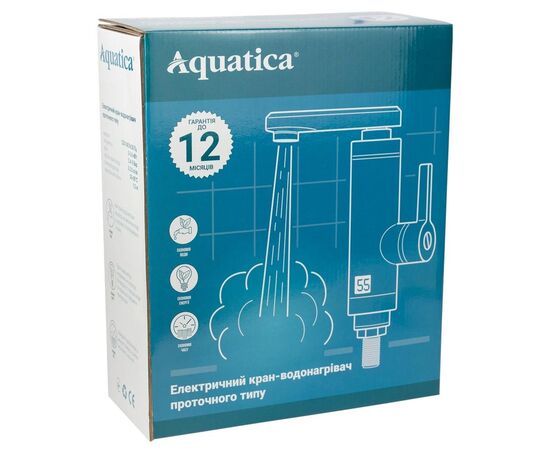 Проточный водонагреватель AQUATICA HZ 3.0кВт 0.4-5бар для кухн (9791110), изображение 3 Проточный водонагреватель AQUATICA HZ 3.0кВт 0.4-5бар для кухн (9791110), изображение 3