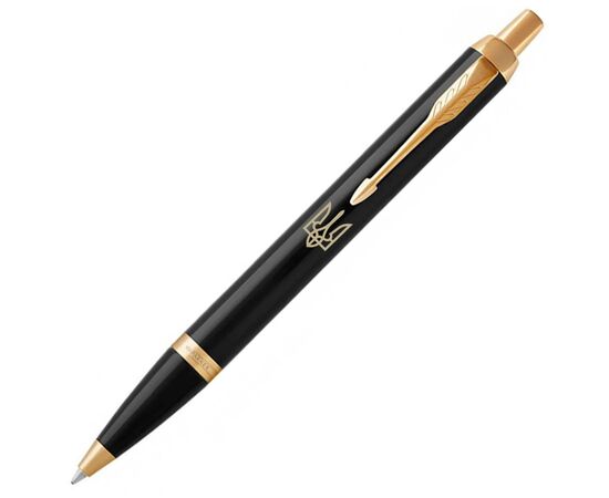 Ручка шариковая Parker IM 17 UKRAINE Black GT BP Трезубец + блокнот Parker + подар.упаковка GIFT24 (22032b24_T001y), изображение 4 Ручка шариковая Parker IM 17 UKRAINE Black GT BP Трезубец + блокнот Parker + подар.упаковка GIFT24 (22032b24_T001y), изображение 4