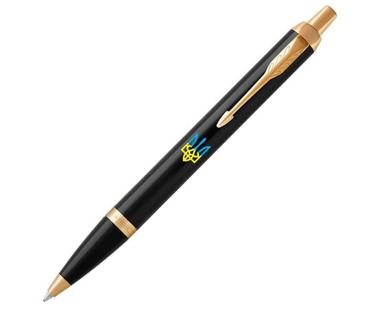 Ручка шариковая Parker IM 17 UKRAINE Black GT BP Трезубец син-желт. + блокнот Parker + подар.упаковка GIFT24 (22032b24_T0016u), изображение 6 Ручка шариковая Parker IM 17 UKRAINE Black GT BP Трезубец син-желт. + блокнот Parker + подар.упаковка GIFT24 (22032b24_T0016u), изображение 6