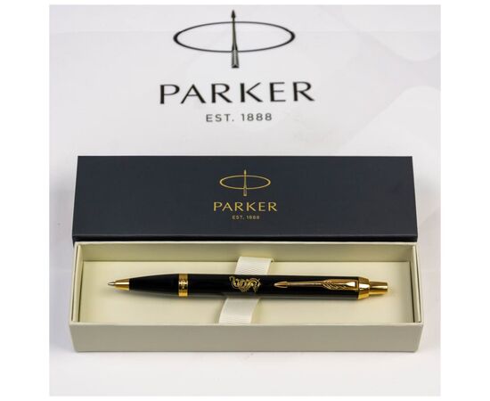 Ручка кулькова Parker IM 17 ZODIAC Black GT BP Дерев'яний Дракон (22032_Z302y), зображення 7 Ручка кулькова Parker IM 17 ZODIAC Black GT BP Дерев'яний Дракон (22032_Z302y), зображення 7