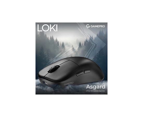 Мышка GamePro Asgard Loki Wireless/USB Black (GM022B), изображение 5 Мышка GamePro Asgard Loki Wireless/USB Black (GM022B), изображение 5