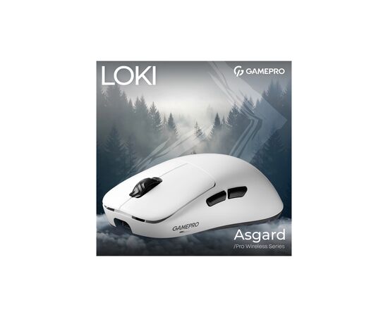 Мышка GamePro Asgard Loki Wireless/USB White (GM022W), изображение 5 Мышка GamePro Asgard Loki Wireless/USB White (GM022W), изображение 5