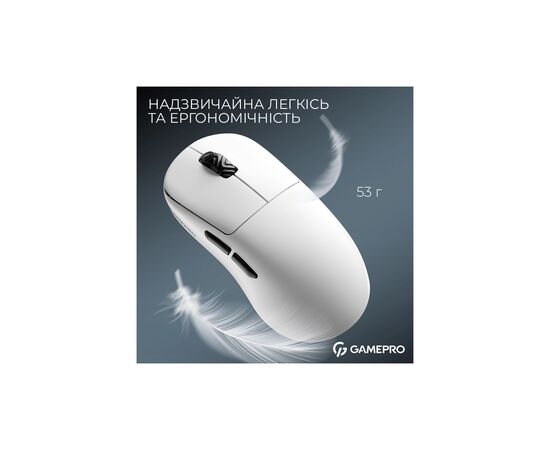 Мышка GamePro Asgard Loki Wireless/USB White (GM022W), изображение 6 Мышка GamePro Asgard Loki Wireless/USB White (GM022W), изображение 6