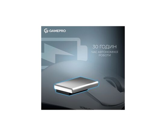 Мишка GamePro Asgard Odin 8K Wireless/USB White (GM035W), зображення 5 Мишка GamePro Asgard Odin 8K Wireless/USB White (GM035W), зображення 5