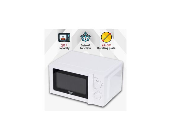 Микроволновая печь Adler AD 6205, изображение 7 Микроволновая печь Adler AD 6205, изображение 7