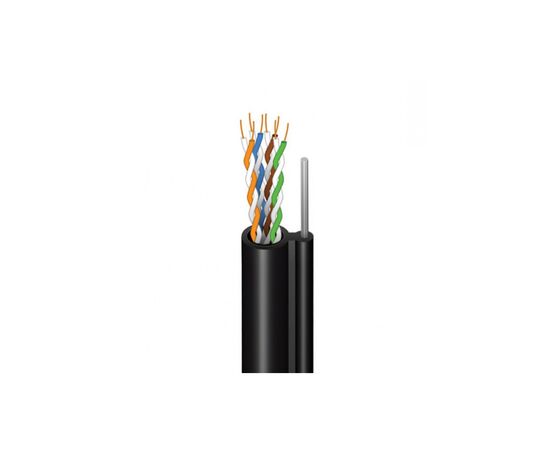 Кабель мережевий FinMark FTP CAT5e 4P 24AWG PE-MR B 305m Drum, зовнішній, трос 7х0,5 мм (279681)