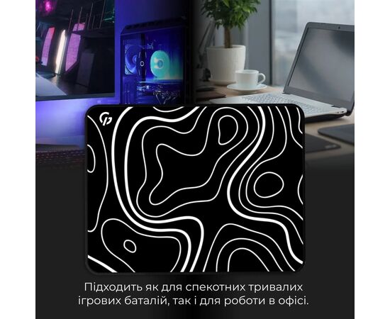 Коврик для мышки GamePro MP085AB Black (MP085AB), изображение 5 Коврик для мышки GamePro MP085AB Black (MP085AB), изображение 5