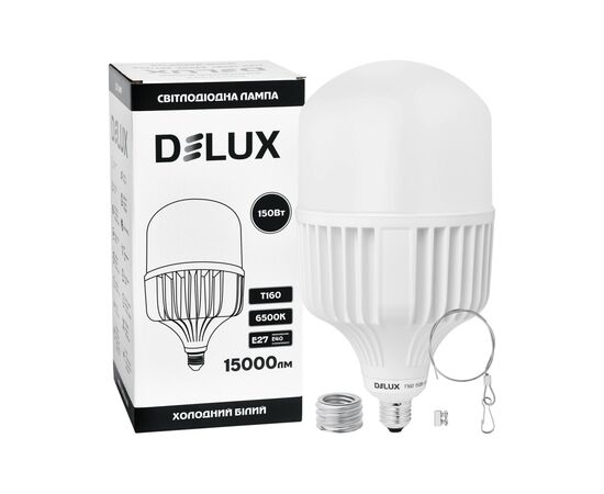 Лампочка Delux T160 150Вт Е27/E40 6500K 230В (90023332), зображення 3