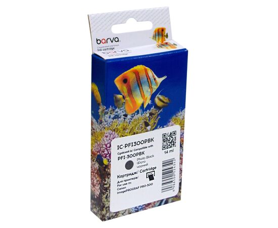 Картридж Barva Canon PFI-300PBK 4193C001 303с photo black (IC-PFI300PBK)