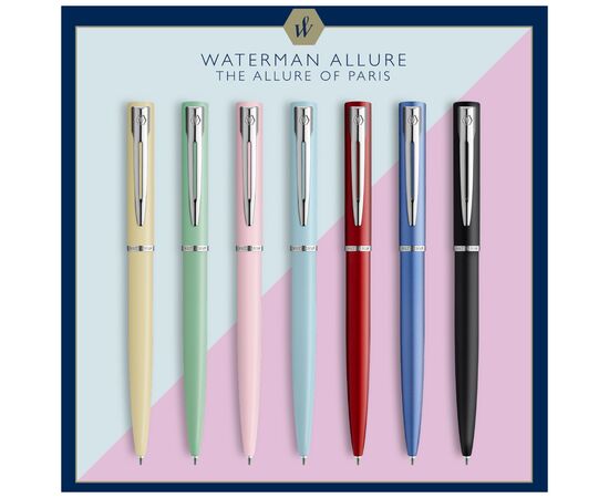 Ручка шариковая Waterman ALLURE Red CT BP (23 313), изображение 4 Ручка шариковая Waterman ALLURE Red CT BP (23 313), изображение 4