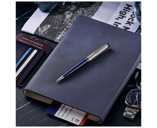 Ручка кулькова Waterman EXPERT Deluxe Metallic Blue CT BP (20 051), зображення 5 Ручка кулькова Waterman EXPERT Deluxe Metallic Blue CT BP (20 051), зображення 5