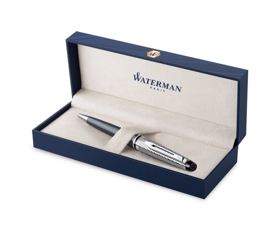 Ручка кулькова Waterman EXPERT Deluxe Metallic Stone Grey CT BP (20 052), зображення 4 Ручка кулькова Waterman EXPERT Deluxe Metallic Stone Grey CT BP (20 052), зображення 4