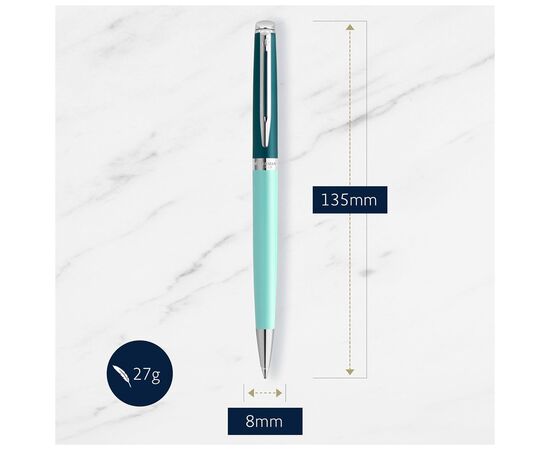 Ручка шариковая Waterman HEMISPHERE Colour Blocking Green CT BP (22 583), изображение 5 Ручка шариковая Waterman HEMISPHERE Colour Blocking Green CT BP (22 583), изображение 5