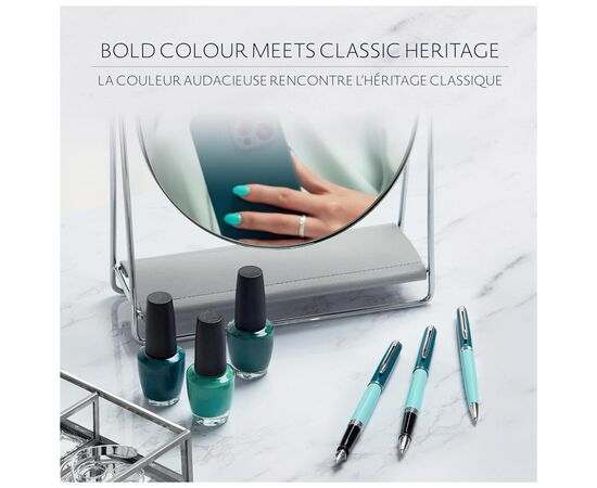 Ручка шариковая Waterman HEMISPHERE Colour Blocking Green CT BP (22 583), изображение 8 Ручка шариковая Waterman HEMISPHERE Colour Blocking Green CT BP (22 583), изображение 8
