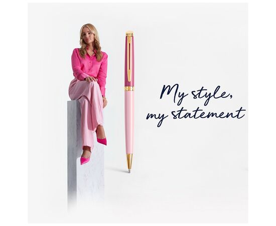 Ручка шариковая Waterman HEMISPHERE Colour Blocking Pink GT BP (22 581), изображение 8 Ручка шариковая Waterman HEMISPHERE Colour Blocking Pink GT BP (22 581), изображение 8