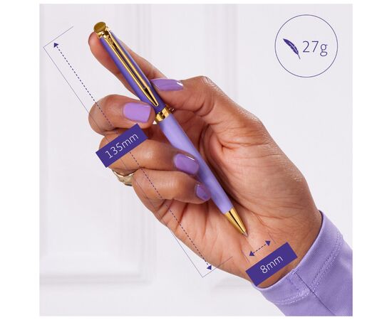 Ручка шариковая Waterman HEMISPHERE Colour Blocking Purple GT BP (22 580), изображение 6 Ручка шариковая Waterman HEMISPHERE Colour Blocking Purple GT BP (22 580), изображение 6