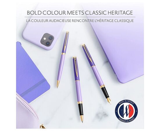 Ручка шариковая Waterman HEMISPHERE Colour Blocking Purple GT BP (22 580), изображение 9 Ручка шариковая Waterman HEMISPHERE Colour Blocking Purple GT BP (22 580), изображение 9