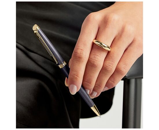 Ручка шариковая Waterman HEMISPHERE Metallic Lava Black GT BP (22 090), изображение 5 Ручка шариковая Waterman HEMISPHERE Metallic Lava Black GT BP (22 090), изображение 5