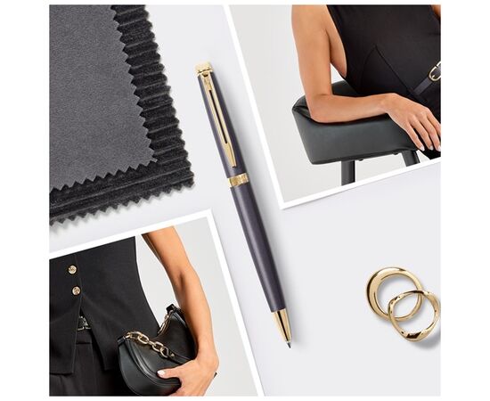 Ручка шариковая Waterman HEMISPHERE Metallic Lava Black GT BP (22 090), изображение 6 Ручка шариковая Waterman HEMISPHERE Metallic Lava Black GT BP (22 090), изображение 6