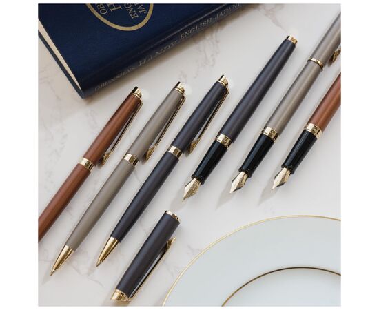 Ручка шариковая Waterman HEMISPHERE Metallic Lava Black GT BP (22 090), изображение 9 Ручка шариковая Waterman HEMISPHERE Metallic Lava Black GT BP (22 090), изображение 9