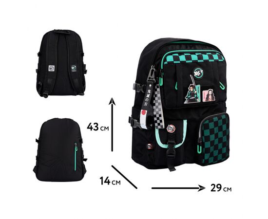 Рюкзак школьный Yes Demon Slayer Tanjiro T-107 (559978), изображение 2 Рюкзак школьный Yes Demon Slayer Tanjiro T-107 (559978), изображение 2