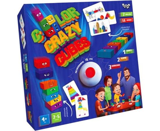 Настольная игра Danko Toys Color Crazy Cubes (укр.) (CCC-02-01U)