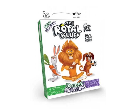 Настільна гра Danko Toys Вірю не вірю (The Royal Bluff) їстівне-неїстівне (укр.) (RBL-02-01U)