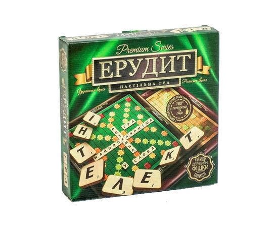 Настольная игра Danko Toys Эрудит Premium series (Erudite Premium series) (укр - рус.) (G-ER-U-01)