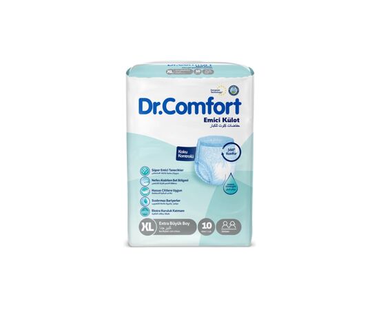 Подгузники для взрослых Dr.Comfort Extra Large 120-170 см 5.5 кр. 10 шт (8680131205653)