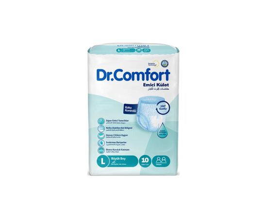Подгузники для взрослых Dr.Comfort Large 100-150 см 10 шт (8680131205646)