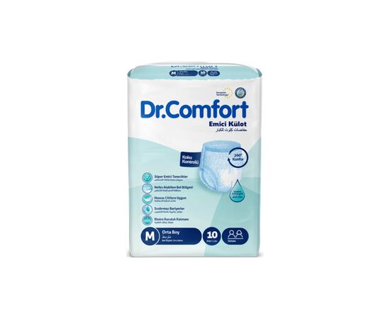 Подгузники для взрослых Dr.Comfort Medium 70-120 см 10 шт (8680131205639)