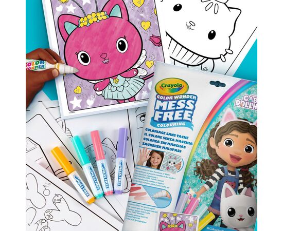 Набор для творчества Crayola Gabby's Dollhouse Розмальовка 18 сторінок та 4 фломастери (75-2861), изображение 3 Набор для творчества Crayola Gabby's Dollhouse Розмальовка 18 сторінок та 4 фломастери (75-2861), изображение 3