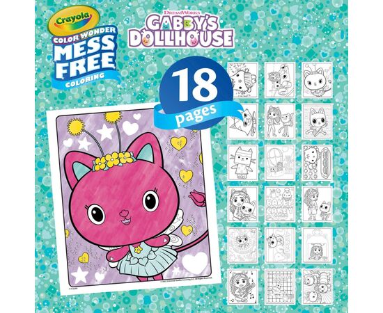 Набор для творчества Crayola Gabby's Dollhouse Розмальовка 18 сторінок та 4 фломастери (75-2861), изображение 4 Набор для творчества Crayola Gabby's Dollhouse Розмальовка 18 сторінок та 4 фломастери (75-2861), изображение 4