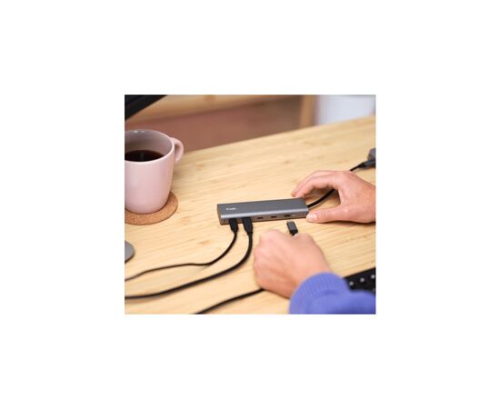 Концентратор Trust USB-C to 5xUSB-C aluminium 0.1m grey (25136_TRUST), изображение 3 Концентратор Trust USB-C to 5xUSB-C aluminium 0.1m grey (25136_TRUST), изображение 3
