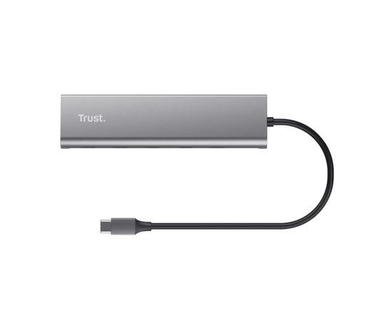 Концентратор Trust USB-C to 5xUSB-C aluminium 0.1m grey (25136_TRUST), изображение 5 Концентратор Trust USB-C to 5xUSB-C aluminium 0.1m grey (25136_TRUST), изображение 5