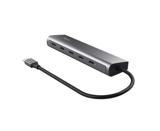 Концентратор Trust USB-C to 5xUSB-C aluminium 0.1m grey (25136_TRUST), изображение 6 Концентратор Trust USB-C to 5xUSB-C aluminium 0.1m grey (25136_TRUST), изображение 6