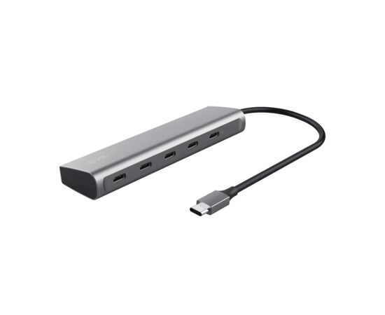 Концентратор Trust USB-C to 5xUSB-C aluminium 0.1m grey (25136_TRUST)