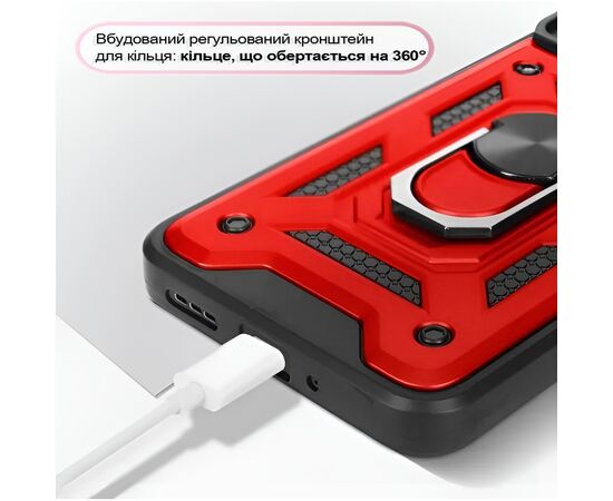 Чехол для мобильного телефона BeCover Military Xiaomi Redmi 13 Red (711554), изображение 5