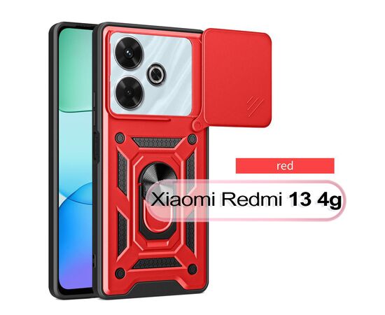 Чохол до мобільного телефона BeCover Military Xiaomi Redmi 13 Red (711554)