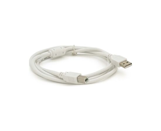 Кабель для принтера USB 2.0 AM/BM 0.8m ferrite white Voltronic (YT-AM/BM-0.8W)