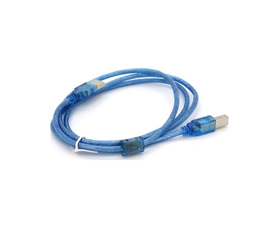 Кабель для принтера USB 2.0 AM/BM 1.5m 2x ferrite transparent Voltronic (YT-AM/BM-1.5T), изображение 3 Кабель для принтера USB 2.0 AM/BM 1.5m 2x ferrite transparent Voltronic (YT-AM/BM-1.5T), изображение 3