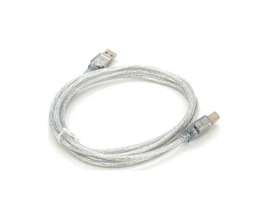 Кабель для принтера USB 2.0 AM/BM 1.8m transparent Voltronic (YT-AM/BM-1.8T)