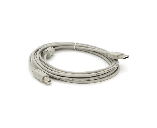Кабель для принтера USB 2.0 AM/BM 3.0m ferrite white Voltronic (YT-AM/BM-3.0W), изображение 2 Кабель для принтера USB 2.0 AM/BM 3.0m ferrite white Voltronic (YT-AM/BM-3.0W), изображение 2