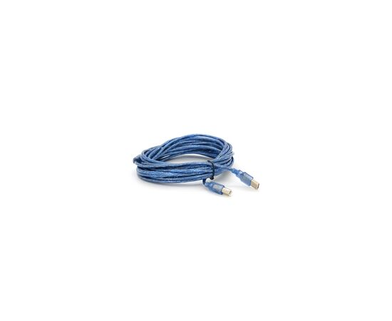 Кабель для принтера USB 2.0 AM/BM 10.0m ferrite blue Voltronic (YT-AM/BM-10TBL), изображение 2 Кабель для принтера USB 2.0 AM/BM 10.0m ferrite blue Voltronic (YT-AM/BM-10TBL), изображение 2