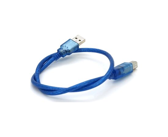 Кабель для принтера USB 2.0 AM/BM 0.5m blue Ritar (YT-AM/BM-0.5TBL), изображение 3 Кабель для принтера USB 2.0 AM/BM 0.5m blue Ritar (YT-AM/BM-0.5TBL), изображение 3